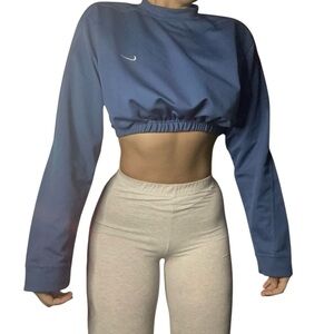 Nike y2k Reworked Custom Vintage Cropped Longsleeve